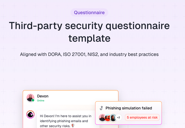 Third-party security questionnaire template