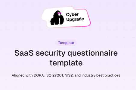SaaS security questionnaire