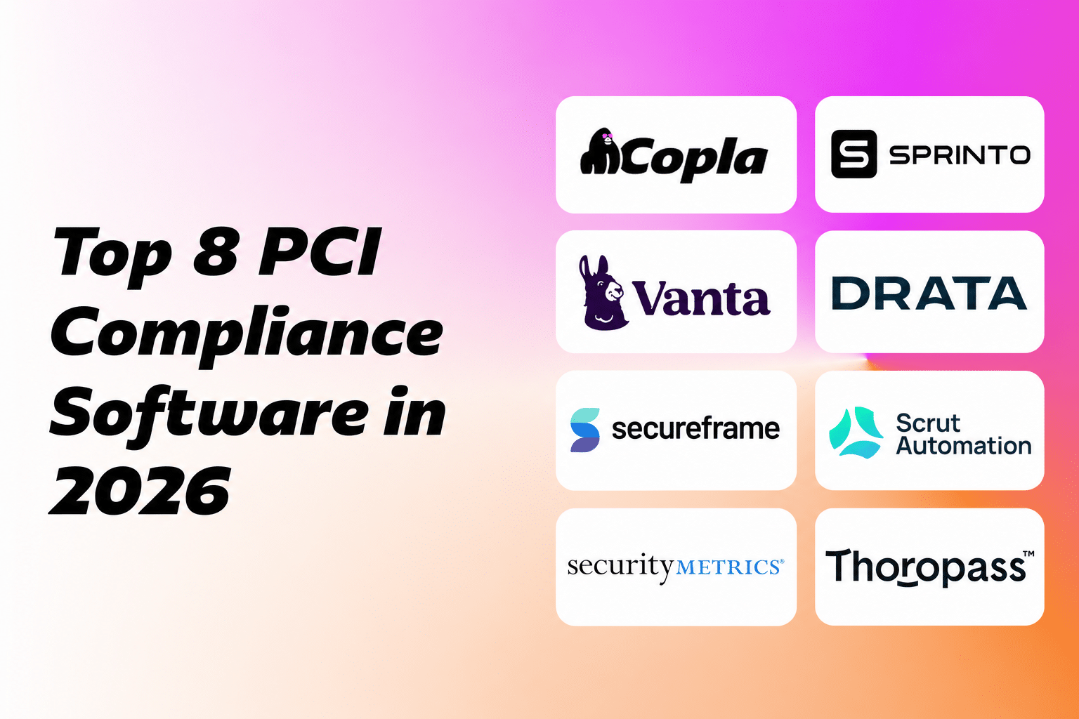 Best PCI Compliance Software in 2026: 8 Tools Compared
