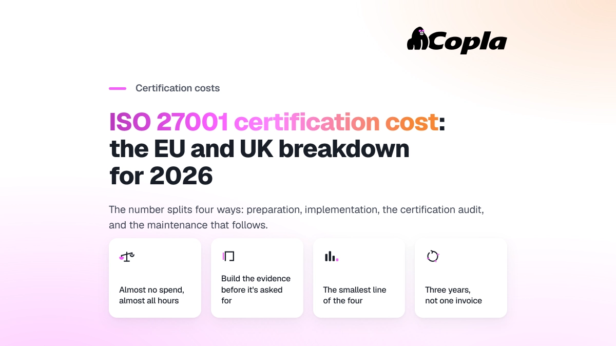 ISO 27001 certification cost: The EU and UK breakdown for 2026