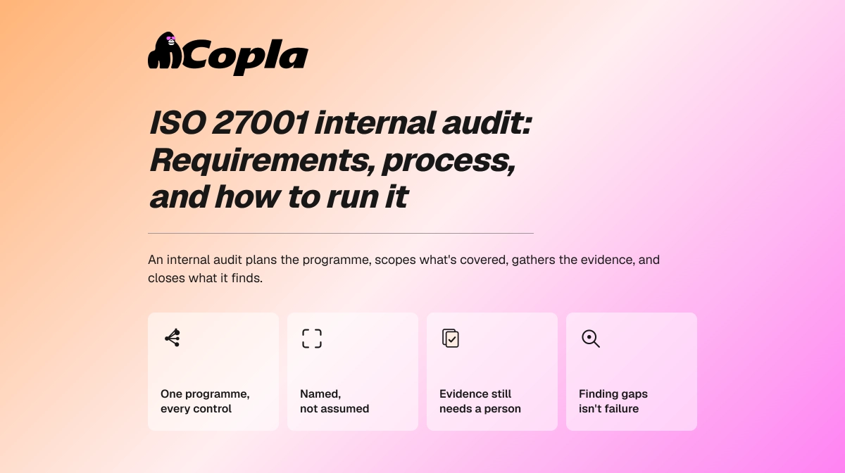 ISO 27001 internal audit: Requirements, process, and how to run it